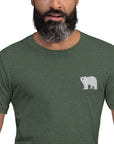 Think Ocean Polar Bear Aspirations Cotton Embroidered T-Shirt