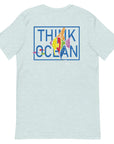 Think Ocean Fish Fluorescence Cotton Embroidered T-Shirt