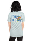 Think Ocean Octopus Fluorescence Cotton Embroidered T-Shirt