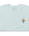 Think Ocean Fish Fluorescence Cotton Embroidered T-Shirt