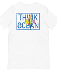 Think Ocean Fish Fluorescence Cotton Embroidered T-Shirt