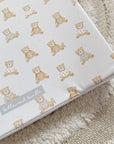 Anti-Roll Wedge Baby Changing Mat - Teddy Bears print