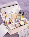 A Mother’s Day Ultimate Relaxation Spa Gift Box – All-Natural Lavender Retreat with Personalized Lid