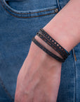 Triplet Unisex Upcycled Inner Tube Bracelet Eco-Friendly-2