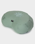 Yoga Studio GOTS Organic Cotton Crescent Lotus Zafu Buckwheat Cushion