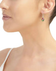 Rose Teardrop Dangle Drop Earrings
