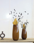 Flower VASE ROBERT - BROWN Glass by DutZ