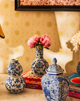 Anna Blue and White Bird Motif Ginger Jar