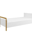 Childrens Bed with Oak Legs and White Painted Frame