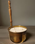 Vintage Copper Pot Candles