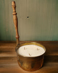 Vintage Copper Pot Candles