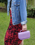 Aura Handmade Leather Bag - Pastel Violet