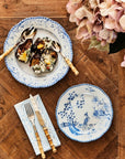 Virginia Blue and White Dessert Plates - Set of 4