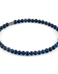 Walter Silver and Stone SKINNY Bracelet - Blue Sodalite and Brown Tigers Eye