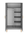 Wardrobe Kubi - Grey
