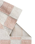 Washable Cotton Rug Kitchen Tiles Rose, 120x160 cm