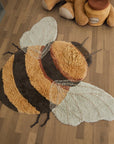 Washable Bee Rug 115 x 150 cm
