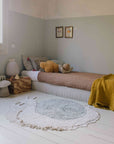 Enchanted Garden Snail-Shaped Rug - Handcrafted & Eco-Friendly with Natural Fibers by Lorena Canals at www.brixbailey.com