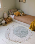 Snail-Shaped Rug in Sage Blue - Enchanting & Eco-Friendly Home Decor by Lorena Canals at www.brixbailey.com