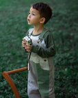 Waterlilies Patchwork Corduroy Dungarees