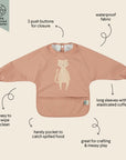 Waterproof Long Sleeve Bib - Mrs. Cat