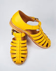 Handmade Yellow Leather Fisherman Sandals