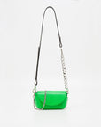 Handmade Neon Green Leather Shoulder Bag