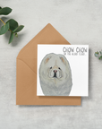 Send Some Floofy Love: Cream Chow Chow 'Aloof Floof' Greeting Card
