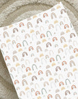 Anti-Roll Wedge Changing Mat - Unisex Abstract Rainbow