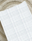 Anti-Roll Wedge Changing Mat - Baby Blue Gingham