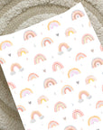 Anti-Roll Wedge Changing Mat - Rainbow Beau