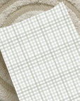 Anti-Roll Wedge Changing Mat - Sage Green Gingham