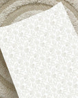 Anti-Roll Wedge Changing Mat - Delicate seashell print