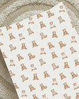 Anti-Roll Wedge Baby Changing Mat - Teddy Bears print