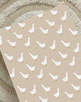Anti-Roll Wedge Baby Changing Mat - Splash Goose print