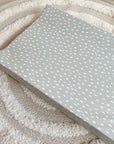 Anti-Roll Wedge Changing Mat - Sage Green Spotty Print