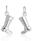 Welly Boot Personalised Silver Charm