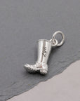 Welly Boot Personalised Silver Charm
