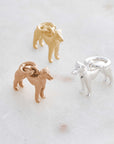 Whippet Silver Dog Charm