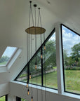 Whiskey Barrel Cascade Cluster Pendant Light Wooden Chandelier