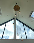 Whiskey Barrel Cascade Cluster Pendant Light Wooden Chandelier