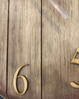 Whiskey Barrel Clock Oak Finish Made to Order