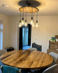 Whiskey Barrel Wooden Chandelier Cluster Pendant Light