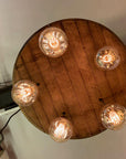 Whiskey Barrel Wooden Chandelier Cluster Pendant Light