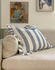 Whitby Stripe Cushion - Blue