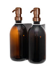 White Double Wall Mounted Soap Dispenser