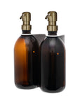 White Double Wall Mounted Soap Dispenser