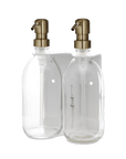 White Double Wall Mounted Soap Dispenser-10