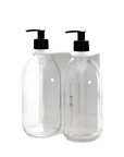 White Double Wall Mounted Soap Dispenser