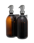 White Double Wall Mounted Soap Dispenser